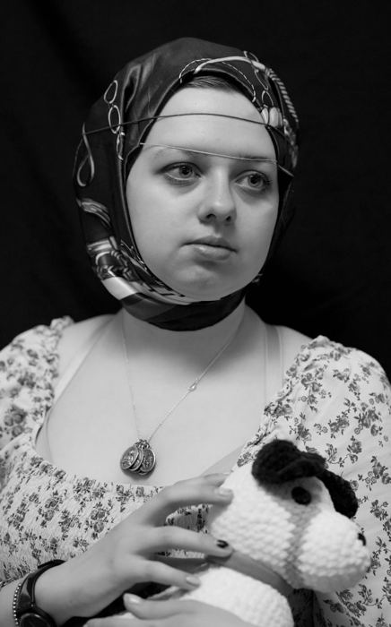 Black and White, lady with an ermine