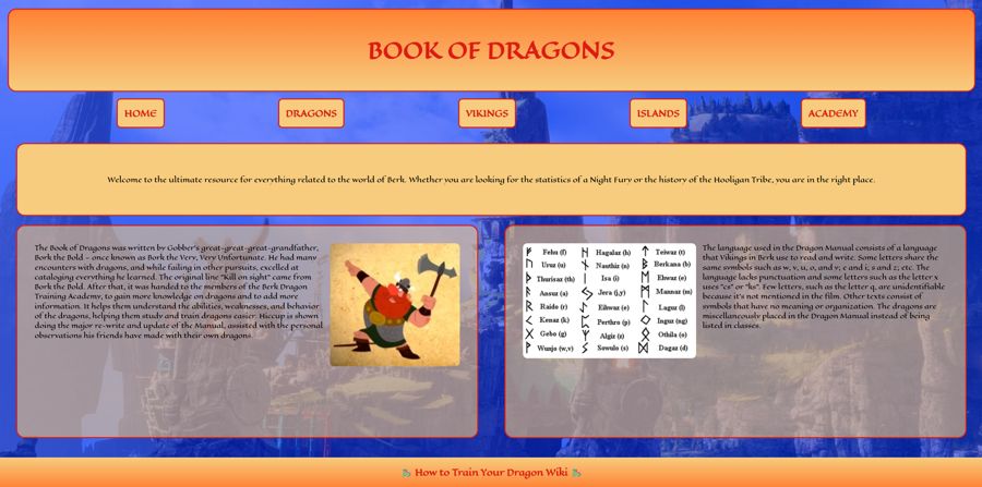 Book of Dragons, home