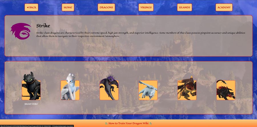 Book of Dragons, strike
