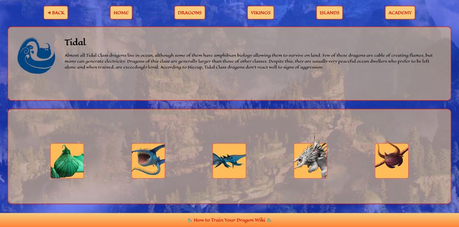 Book of Dragons, tidal