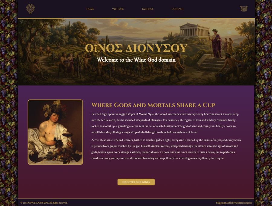 Oinos Dionysou, home