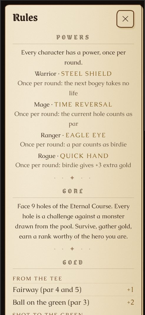 GolfQuest, buca 1
