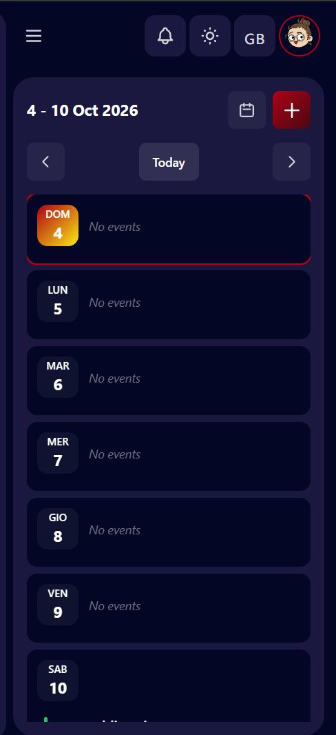 New Burning Fire, calendario
