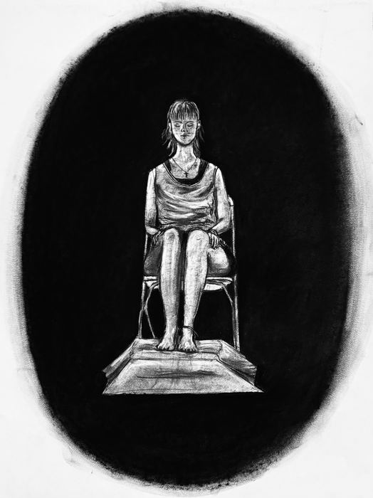 La figura, figure drawing, carboncino